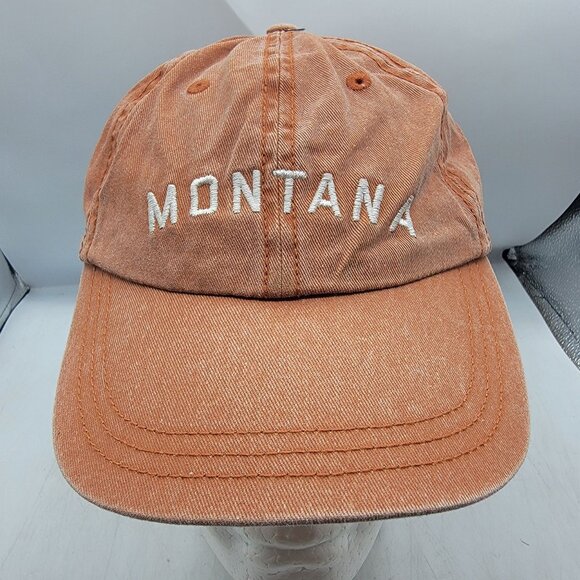 Montana Sportsman Adults Burnt Orange Baseball Hat Cap Adjustable Casual Travel